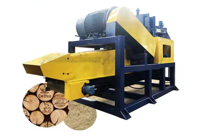 Machine for the production of sawdust from logs