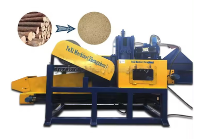 Machine for the production of sawdust from logs