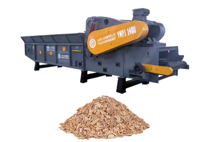 Wood Crusher with Drum Shredder