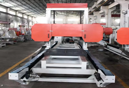 Woodworking CNC machine for cutting wood with a band saw