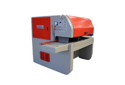 Multi-saw machine with round blades for cutting boards