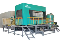 Waste paper recycling and egg tray production machines