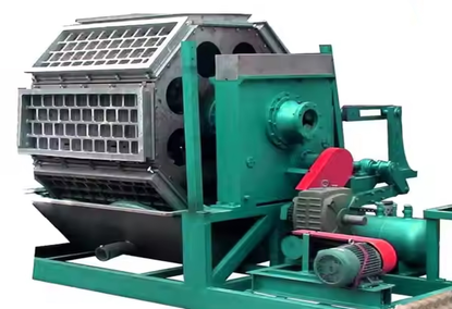 Automated production line for recycled egg trays