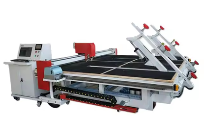 Automatic Glass cutting Line of Any shape with a flat table for loading, cutting and Separating floating Glass