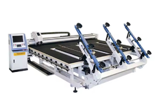 Glass cutting machine for making round shapes