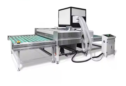 Horizontal washing machine for building glass Horizontal washing machine for building glass